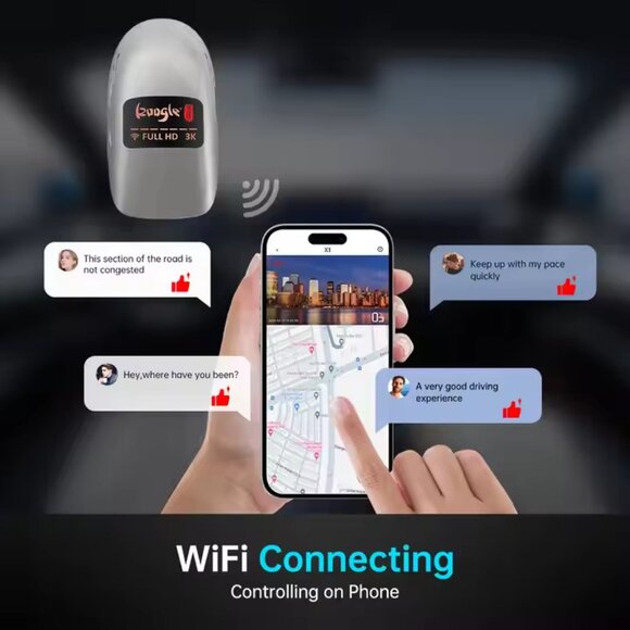 1080P  Solobesafe Dash Cam with Night Vision – Front  Car Camera, 2K Resolution, - Picture 5 of 5